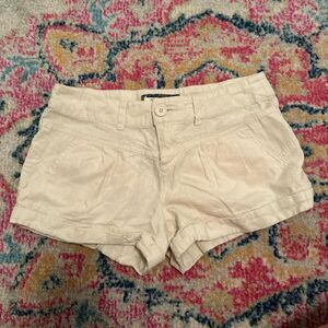 Women's Cream and Tan Shorts